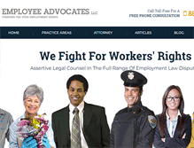 Tablet Screenshot of employeeadvocatesllc.com